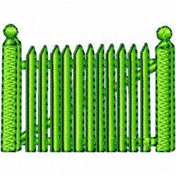 Garden Barriers Embroidery Design 2 Garden Barriers Embroidery Design 2